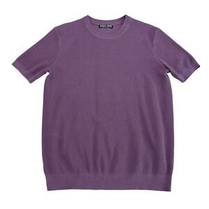 PJ PAUL JONES Men's Knit Crewneck T Shirt Purple Size Large 21 x 27‎